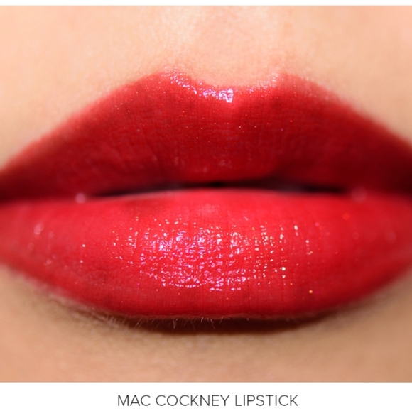 HP🔥🆕 MAC Cosmetics Lustre Lipstick 502 COCKNEY Red - 0.10 oz Full Size - NIB - Picture 4 of 10